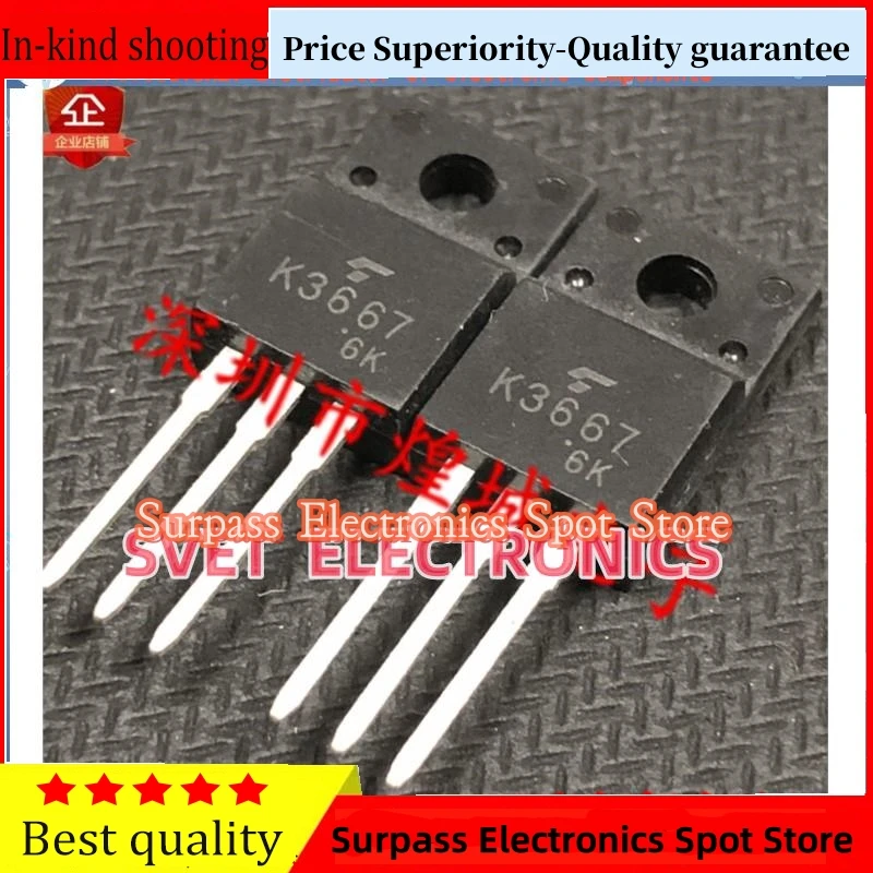 10PCS-50PCS  K3667 2SK3667  TO-220F 600V 7.5A   Original  Fast shipping