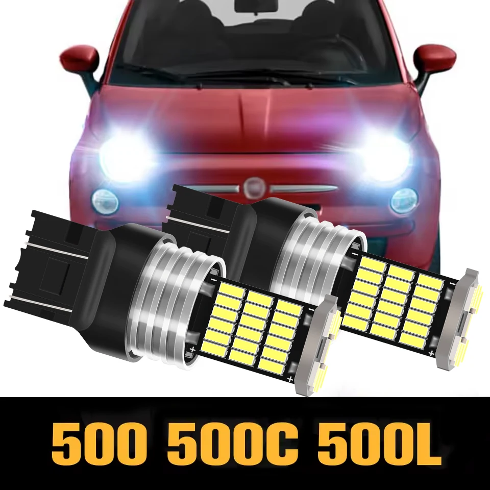 

2pcs Canbus LED Daytime Running Light DRL Accessories For Fiat 500 500C 500L 2007 2008 2009 2010 2011 2012 2013 2014 2015 2016