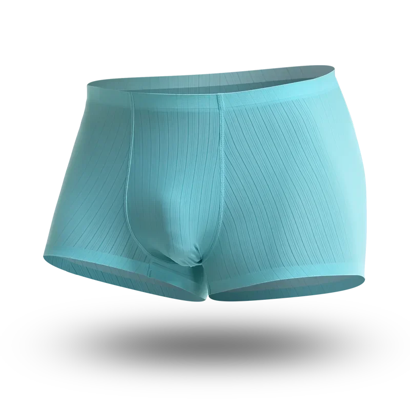 Antibakterielle Graphen-Herrenunterwäsche. Nahtlose Herren-Boxershorts aus Eisseide, atmungsaktive Sommer-Boxershorts, ultradünne Shorts