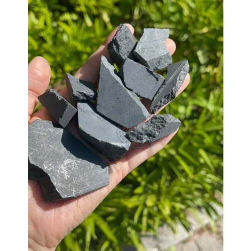 Raw Shungite Stone Raw Stones - Healing Crystals and Stones - Shungite Stone - Emf Protection Stones - Root Chakra Stones