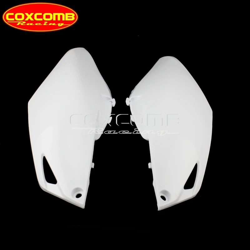 Motorcycle White Side Cover Side Fairing Side Plastic Pannels For Honda CRF250R 2014 2015 2016 2017 CRF450R 2013 2014 2015 2016