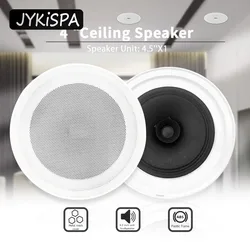 4Inch Plafondluidspreker 5W Professionele Omroepinstallatie Loadspeaker Achtergrondmuziek Geluid Voor Thuisbioscoop Schoolwinkel