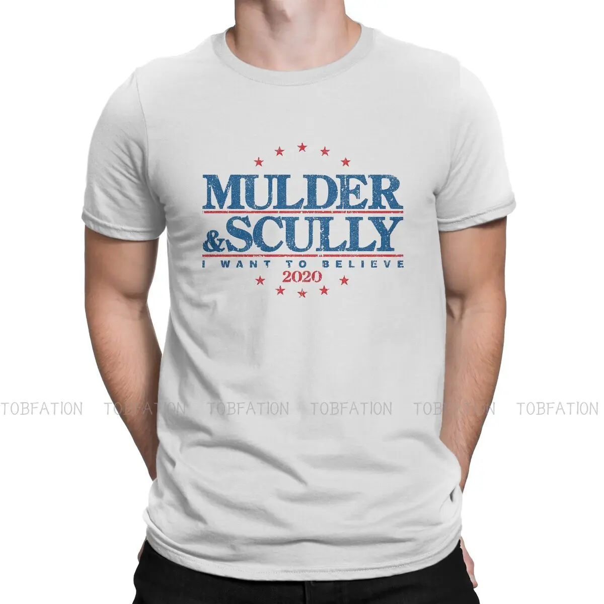 the X Files Mulder Scully 2020 Tshirt Homme Men's Streetwear Blusas Loose Cotton T Shirt For Men