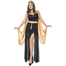 Gold Sexy Egyptian Cleopatra Costume Suit Ladies Cleopatra Roman Toga Robe Greek Goddess Fancy Dress Costume Outfits