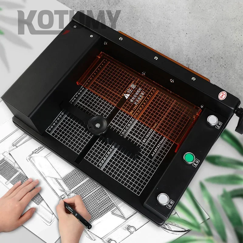 DIY Electric Paper Cutter 4CM Thick Layer Book Photo Cutter Paper Trimmer A4 Size Cutting Machine