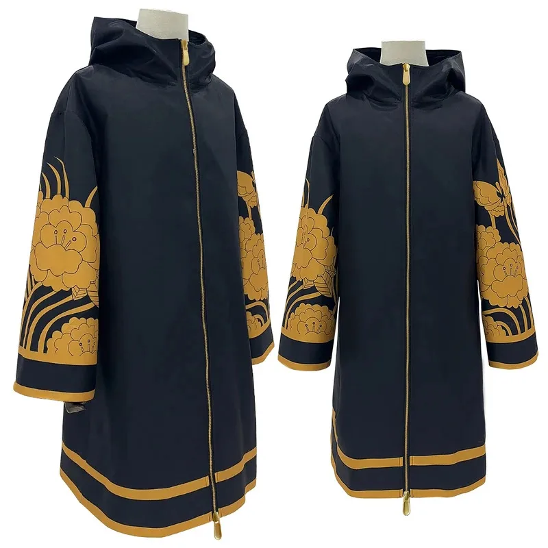 QWERTY 123holoun Tokyo Anime Brahman Wakasa imashi wakcosplay disfraz chaqueta negra dorada abrigo over size butterflasdfghjk123456