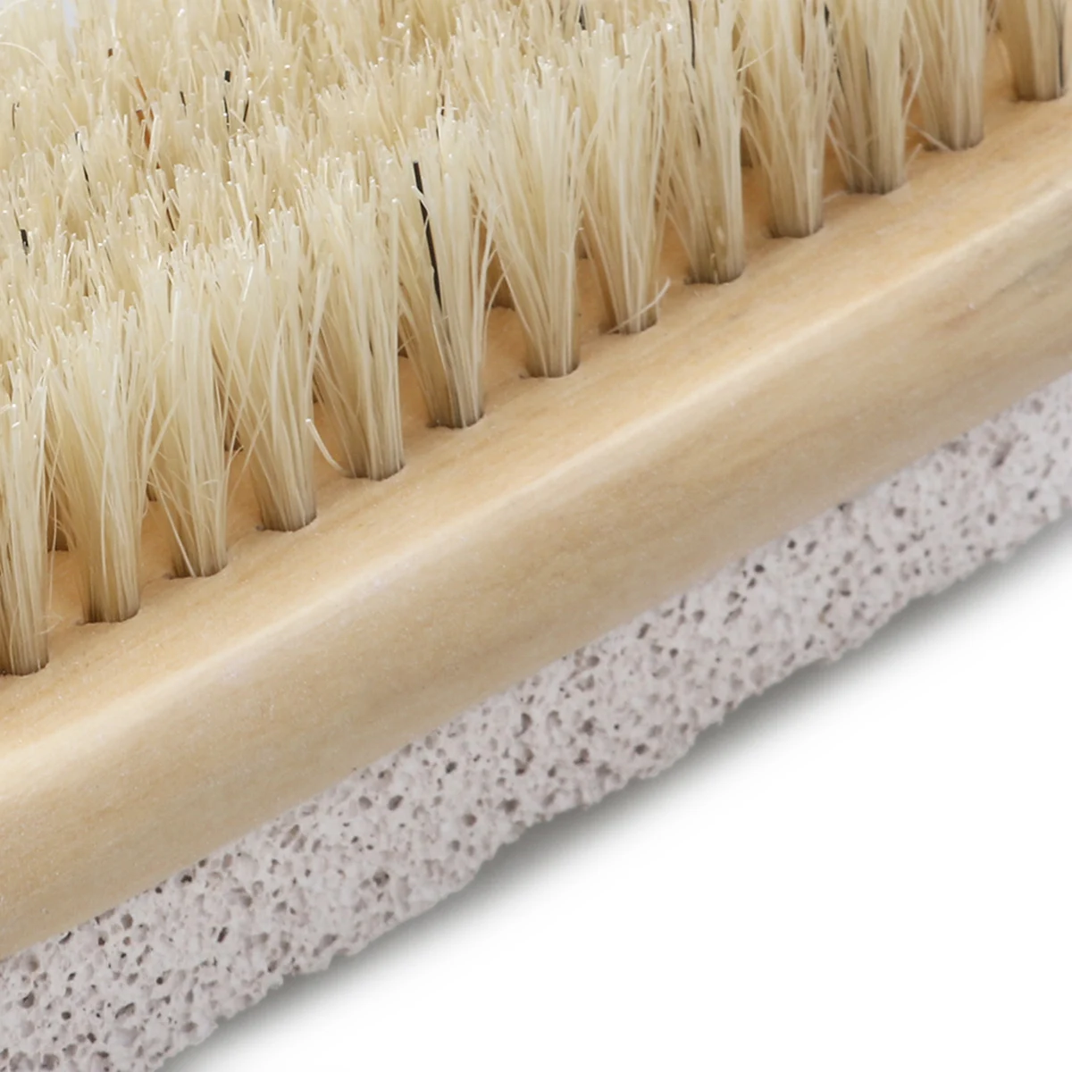 Natural Wood Pumice Foot 18X4.3Cm Boar Bristle Exfoliating Massage Scrub Dead Skin Removal Tool Foot Brush Wooden Bath Brush