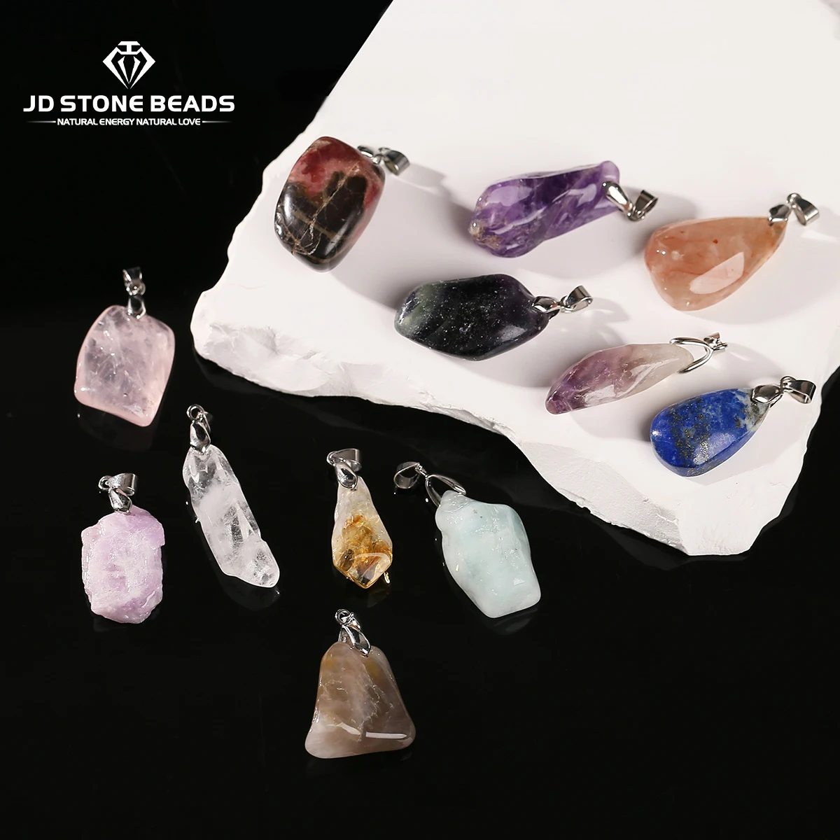 

1 шт., натуральный камень, аметист, флюорит, подвеска неправильной формы, небольшой исцеляющий шарм для изготовления ювелирных изделий, аксессуар для ожерелья «сделай сам»