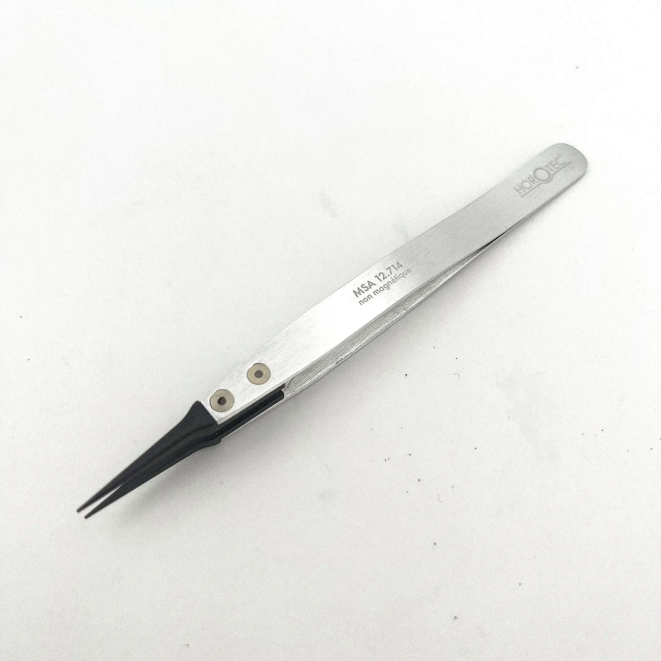 Watch Repair Tool Swiss Horotec Msa12.714 Carbon Fiber Hard Extra Fine Pointed 27 Tweezers