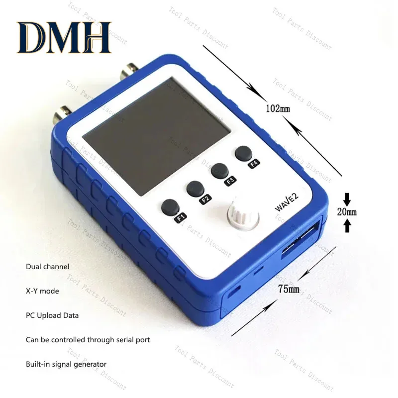 15801 Dual Channel Small Screen Digital Generator 2-In-1 Low Frequency Signal Oscilloscope