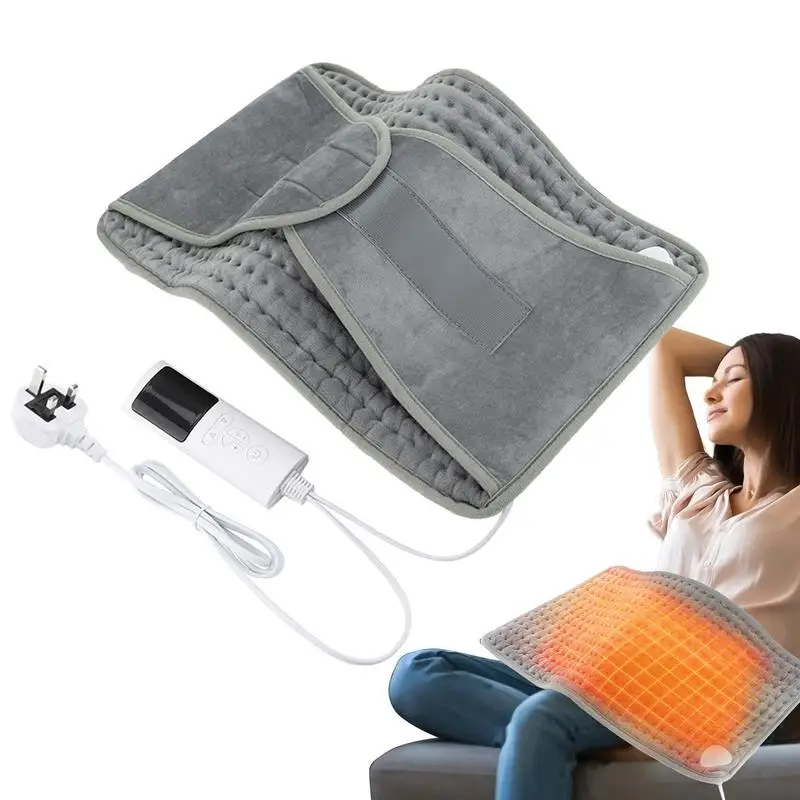 Abdominal Heating Pad 12x24-Inch Back Warmer Heating Pad Wrap Wearable Lower Back Heat Pad Lightweight Lumbar Heating Pad