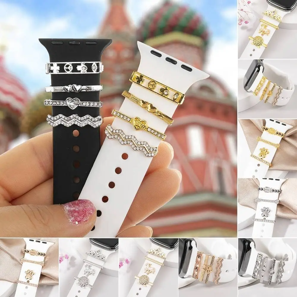 สร้อยข้อมือแฟชั่นเพชรสายรัดข้อมือ Charms ตกแต่งแหวนนาฬิกาเครื่องประดับสายคล้องอุปกรณ์เสริม