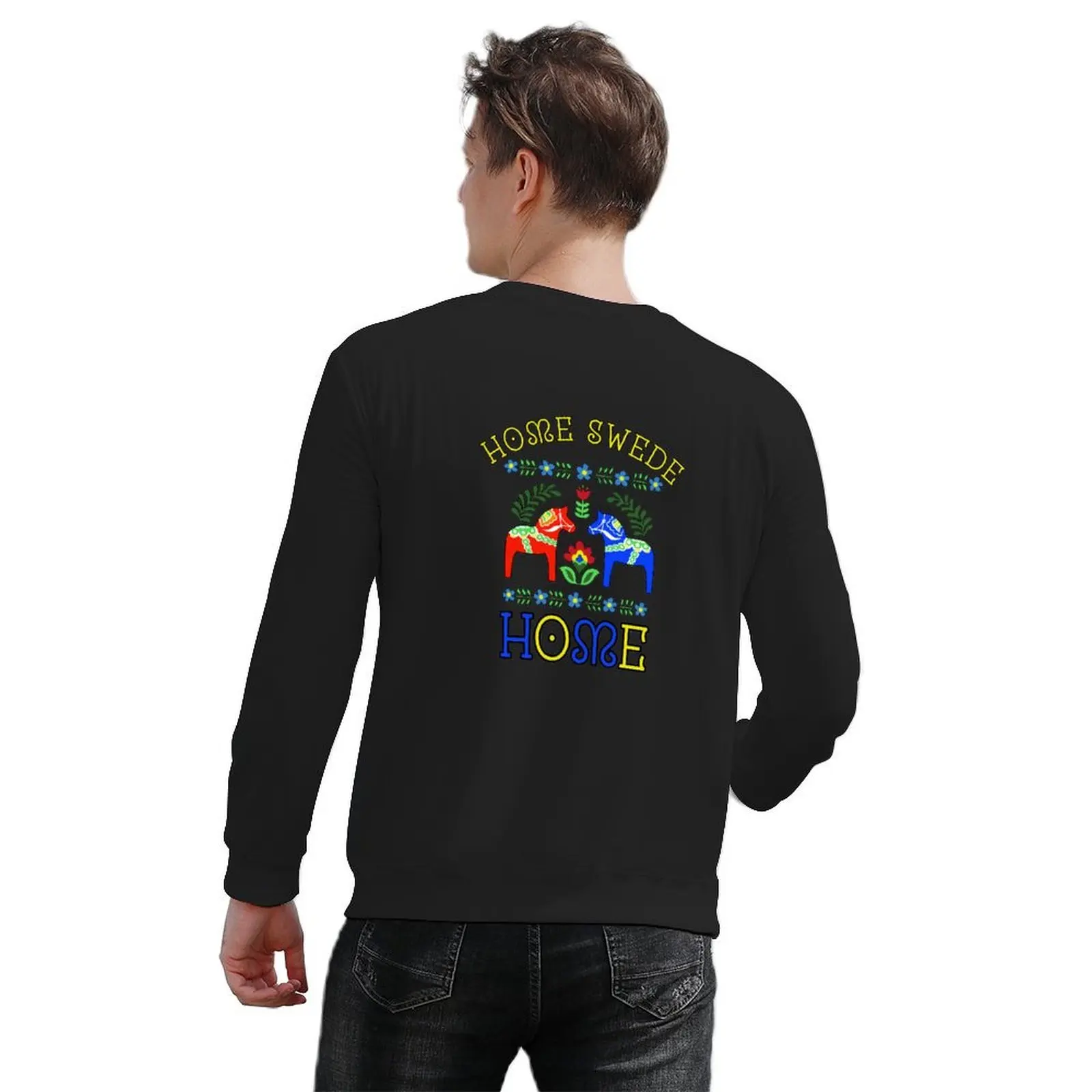Home Swede Home Pullover ملابس رجالي ملابس جمالية ملابس رجالية رياضية بلوزات رجالية