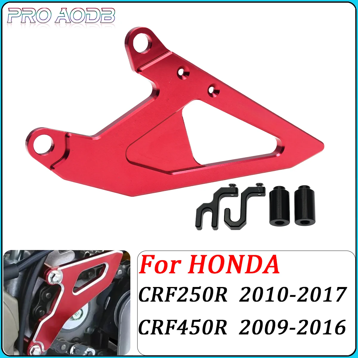 

Motocross CNC Front Chain Protector Sprocket Guards Cover For HONDA CRF250R CRF450R CRF 250R 450R 2009-2016 2017 MX Dirt Bike