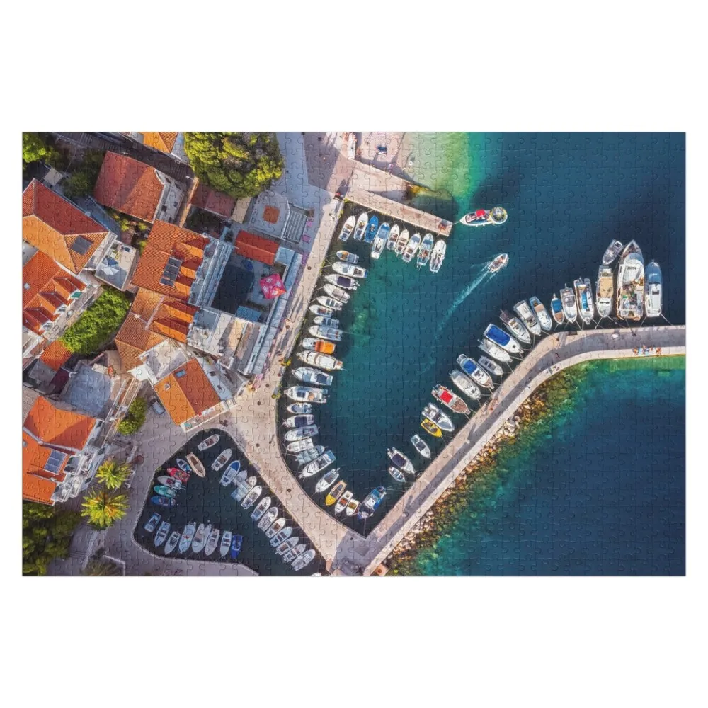 

Travel Photo Croatian Port On A Sunny Day Summer Landscape Photography Nature Adriatic Sea Europe Jigsaw Puzzle Picture Puzzle