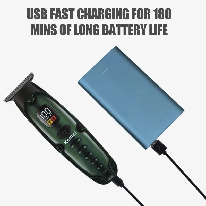 مقص شعر كهربائي لاسلكي للرجال ، مقص حلاق محترف ، مقص قص ، ضوضاء منخفضة ، قابل لإعادة الشحن ،