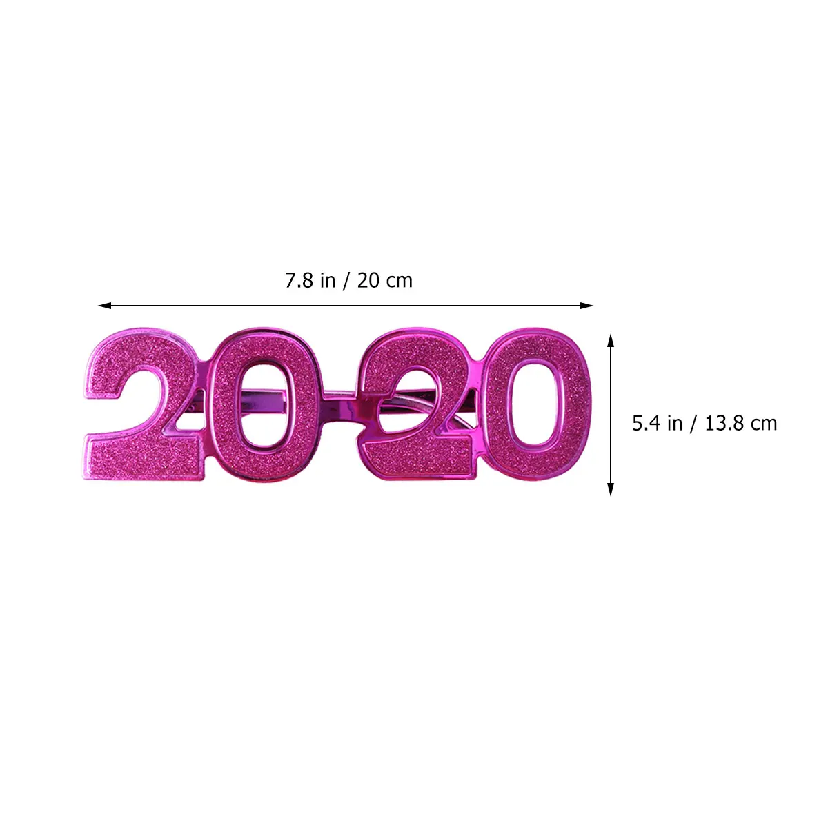 

4 Pcs Novelty Party Glasses 2020 Shaped Photo Props without Lens for Adults Kids New Year Supplies Costume Accessories Halloween
