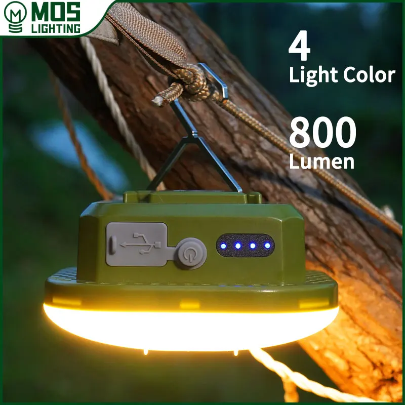 MOSLIGHTING 30W 50W Camping Lantern Strong Super bright Portable Flashlights USB Fast Rechargeable Outdoor Hanging Tent Lighting