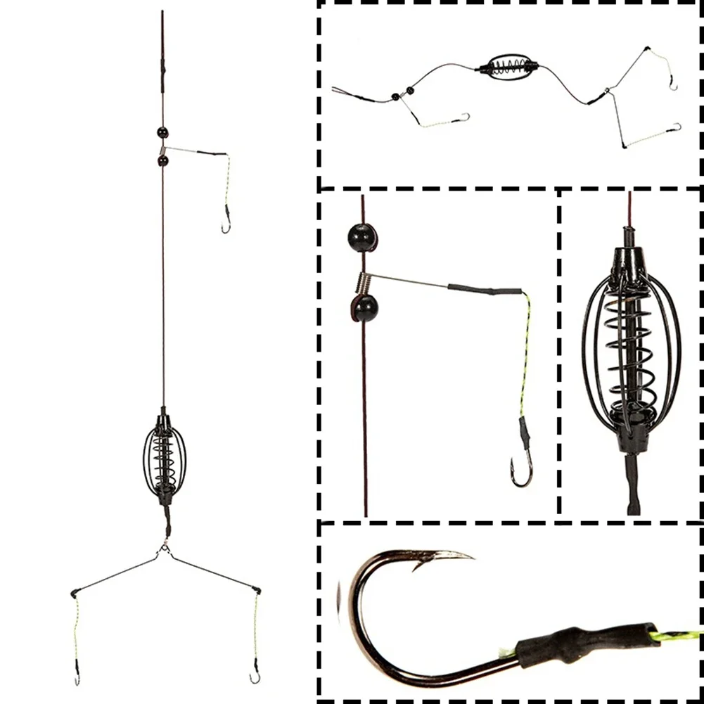 

Bait Carp Fishing Feeder Fishing Baits Cages Hooks Rig Set Fishing Accessories Inline Method Feeder Tackles Long Range Throw