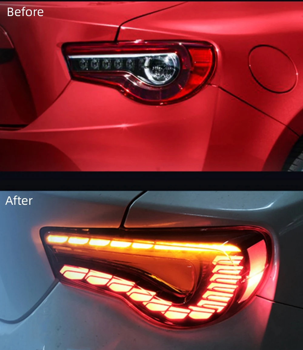 

LED Taillight Assembly For Toyota GT86 2012-2020(Scion FR-S,Subaru BRZ,Toyota 86)LED Driving Light LED Sequential Turn Signal