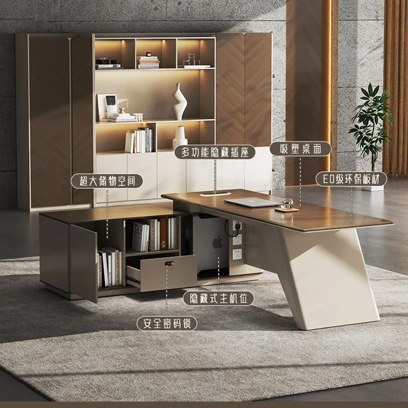# Nordic Executive Office Desk Executive Crafts Reception Design Office Desk Universal Entertainment Escrivaninha Room Furniture