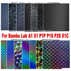 PEI Plate for Bambu Lab X1 Carbon P1P P1S P2S A1 Build Plate Heat Bed PEI Sheet 257x257mm for Bambulab X1 P1P