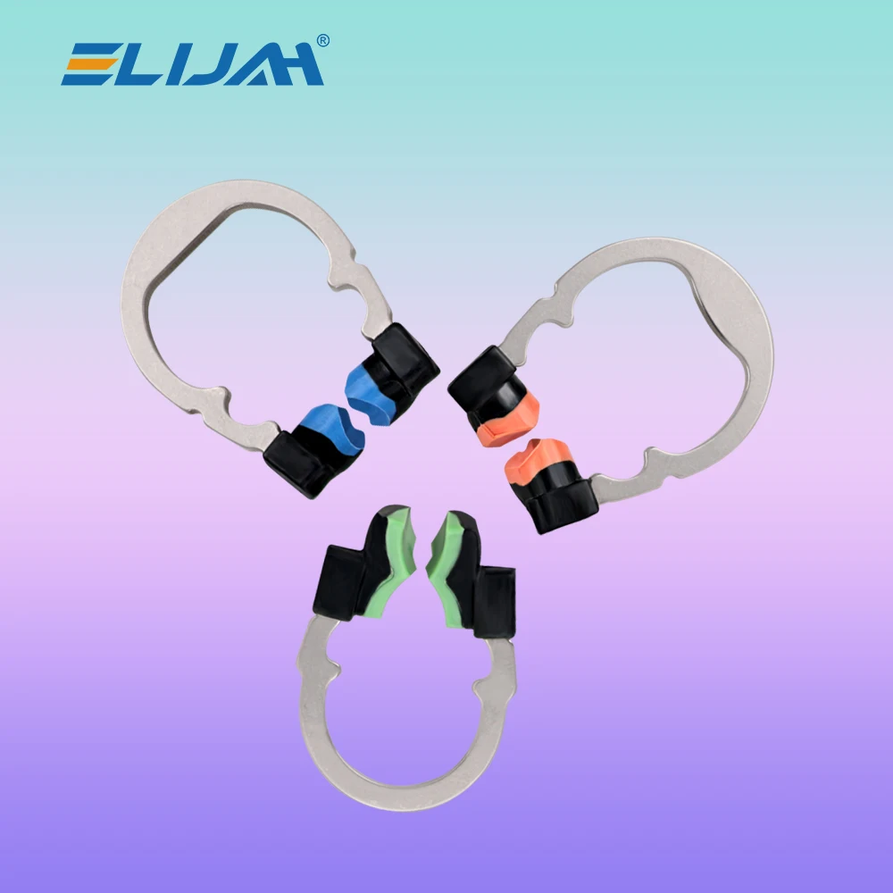 ELIJAH مجموعة نظام مصفوفة مقطعية للأسنان مصفوفات الأسنان كليب حلقة مصفوفة العصابات أسافين الأسنان أداة أدوات طب الأسنان البلاستيكية #1