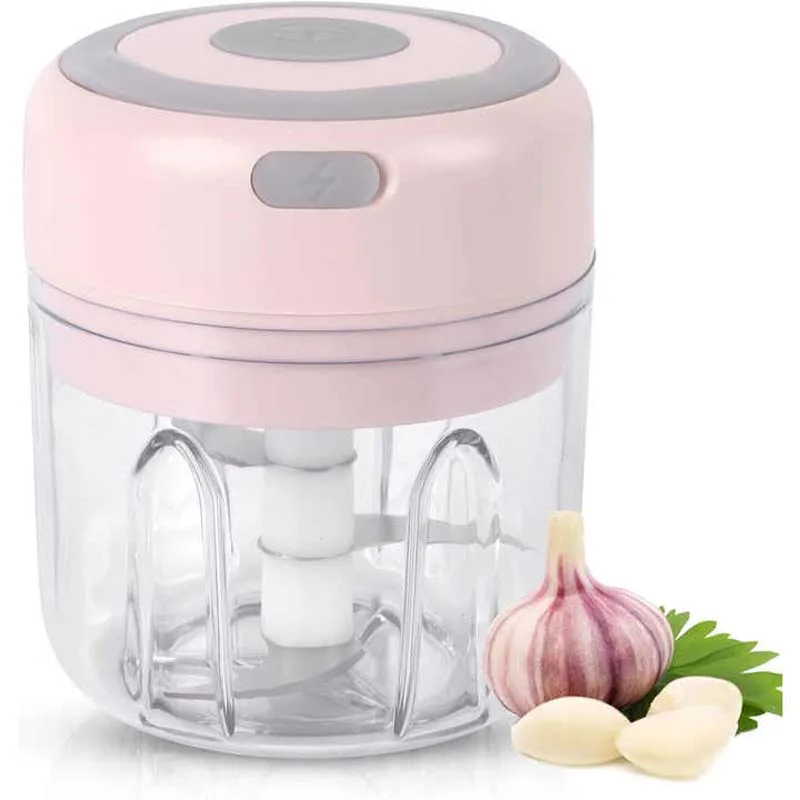 

Electric Stainless Steel Garlic Masher Small Household Grinder Blender Mincer Meat Masher Usb Wireless Mini Garlic Chopper