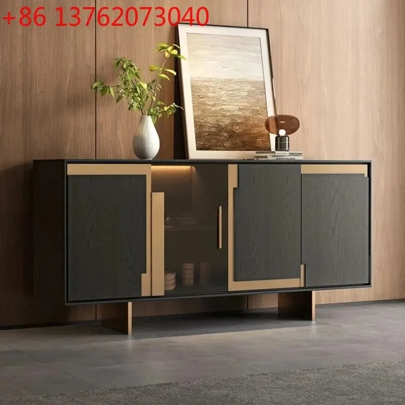 

Italian light luxury porch cabinet modern simple high-end decorative locker