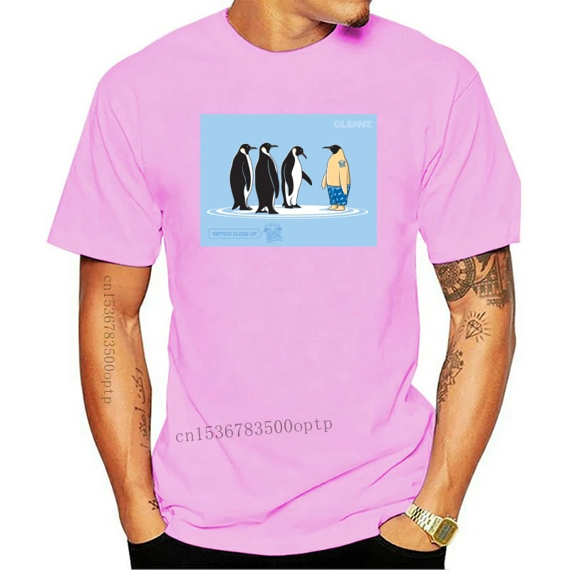 

Camiseta de manga corta para hombre, camisa fresca de Pinguin Naiked North Pole Usa Vintage Rock, 2021, 2021