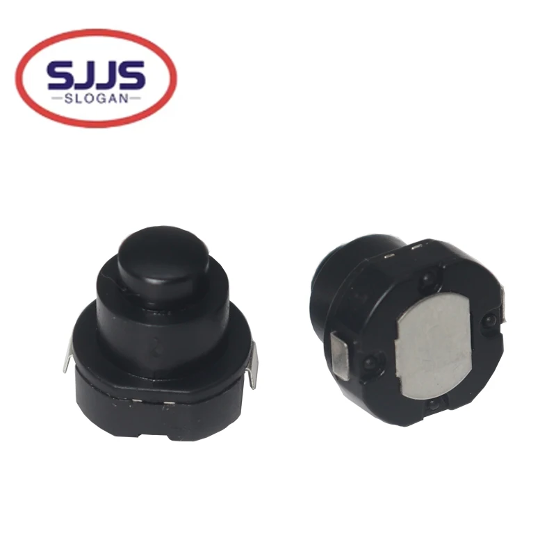 

1010X небольшой круглый переключатель фонарика, кнопочный переключатель питания KAN-10A, самоблокирующаяся кнопка, кнопочный переключатель ВКЛ-ВЫКЛ