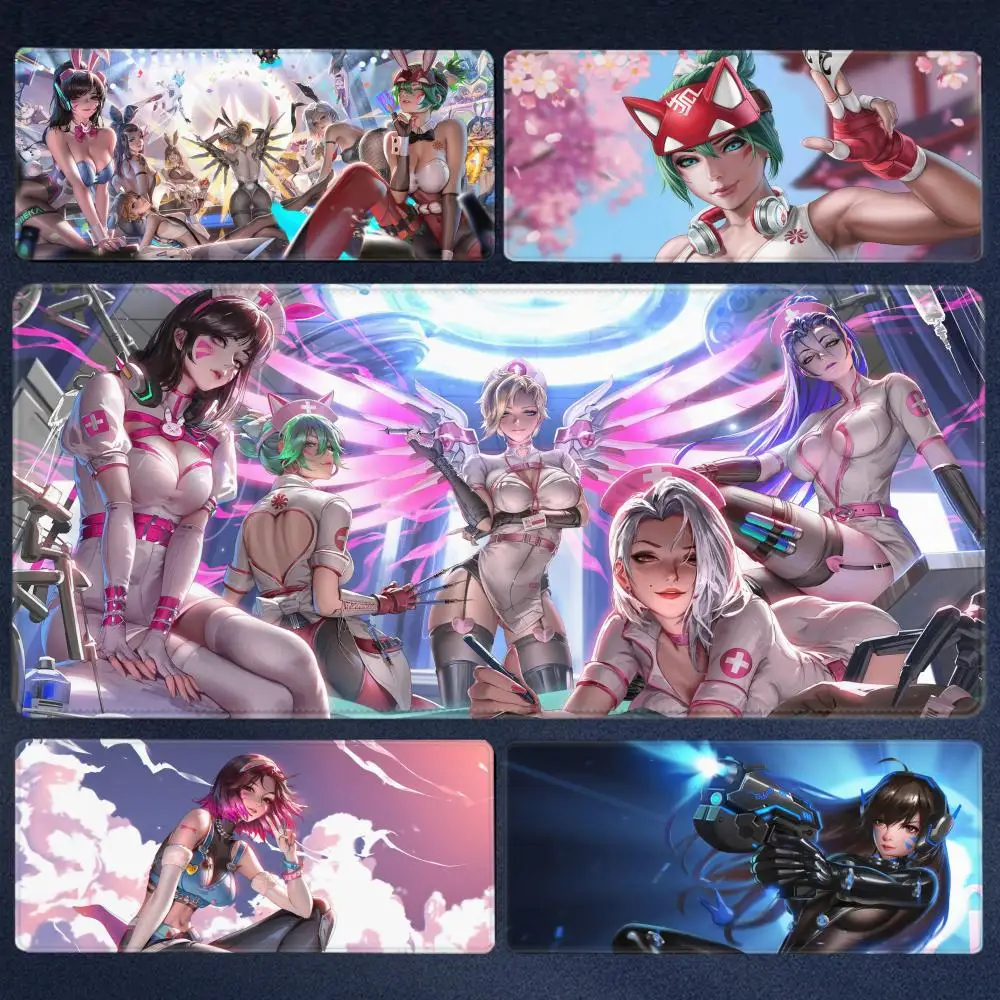 

Anime Gaming Girl Overwatch Large Mouse Pad 900x400 Laptop Office Rubber Soft Desk Mat Computer Keyboard HD Print Mousepad Xxl