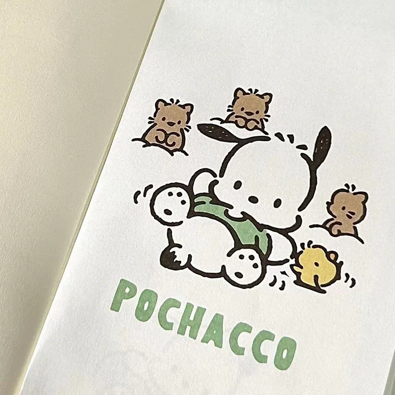 Kawaii Cute Sanrio Hellokitty Pochacco Notepad Study Book Notebook Cartoon Anime Simplicity Cute Girl Birthday Gift For Children