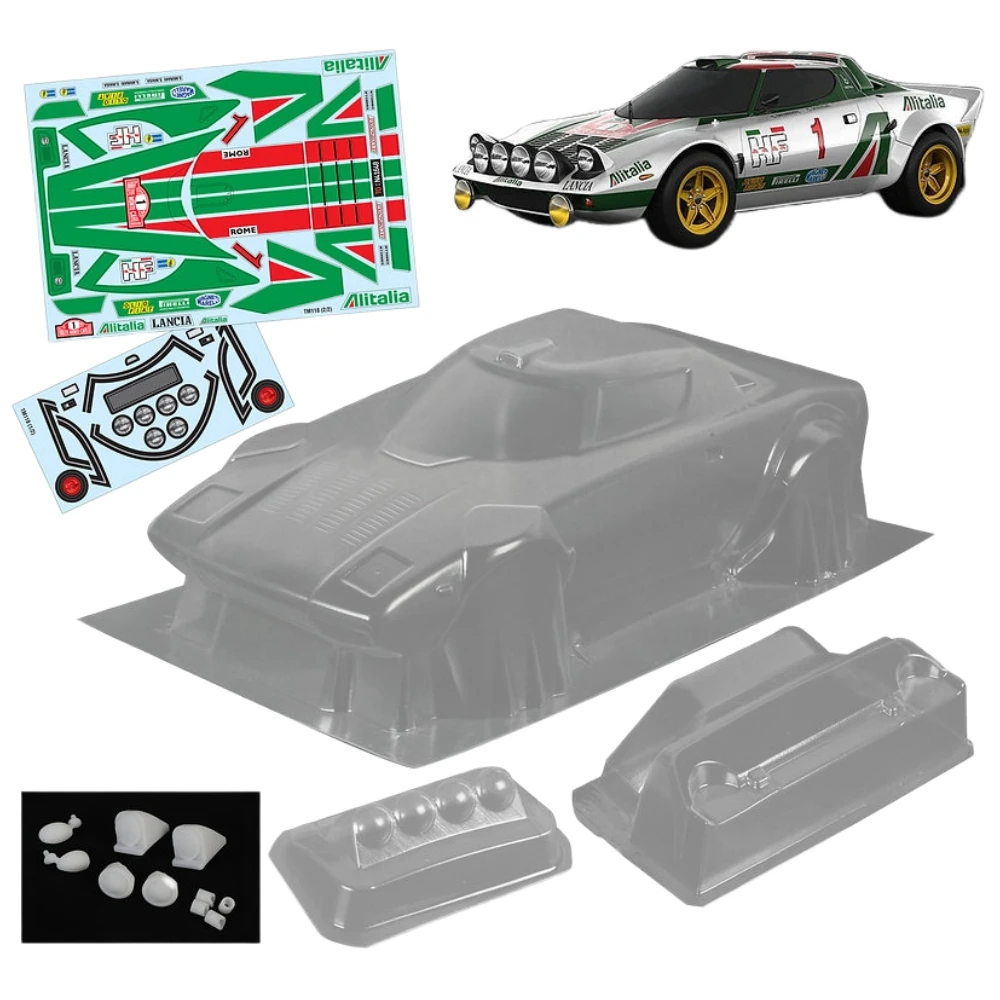 Scale 1/10 Mini Lancia Stratos Lexan body set for 1 10 Mini Chassis 210mm Wheelbase Tamiya M03 Carten M210 Lotus Roadstar mst