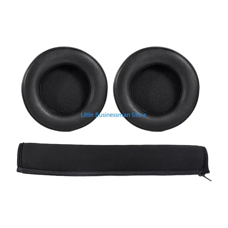 Set aus Proteinleder-Ohrpolstern und Oberbandabdeckung für den täglichen Over-Ear-Gebrauch M76A – Detail 9