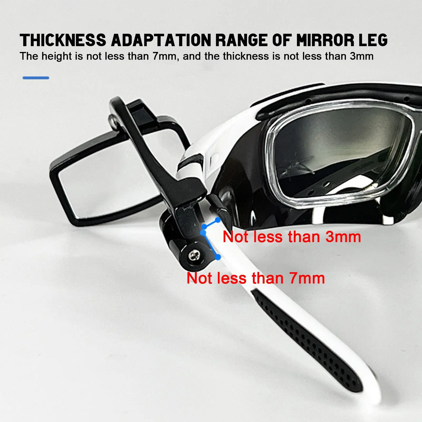 Bike Bicycle Cycling Riding Glasses Rear View Mirror 360 Rearview Adjustment Rear View Eyeglass Mount Riding Equipment