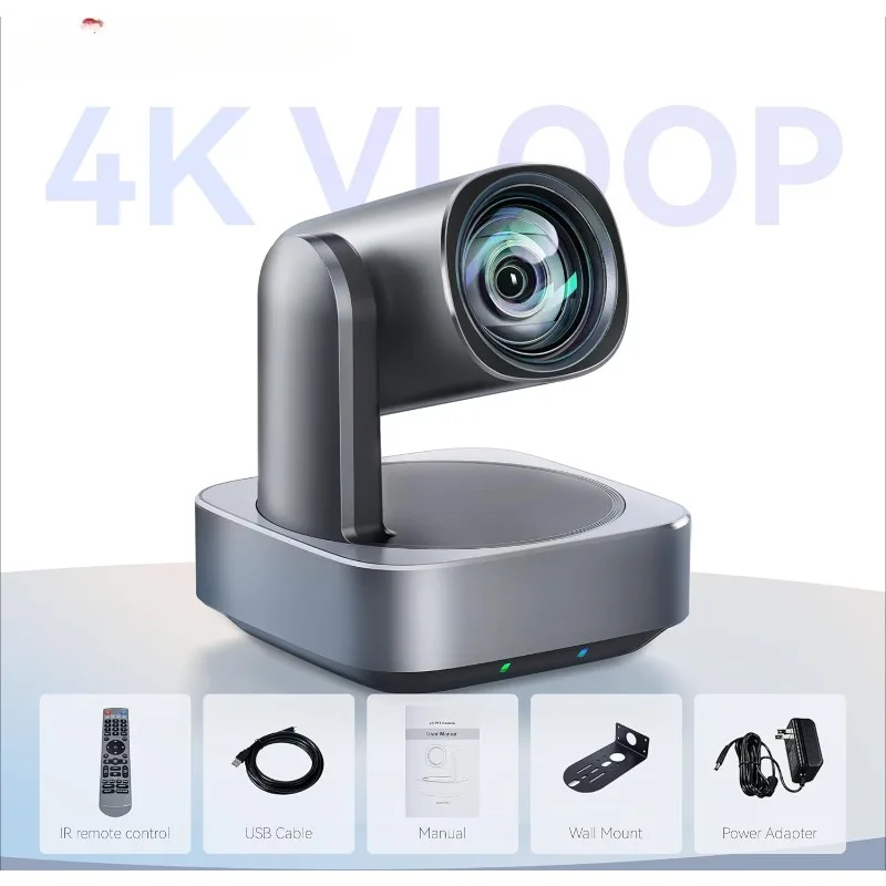 home.VLoop 4K PTZ Camera with 12X Optical Zoom Wide View Angle Conference and Church Streaming Red Dot Design Winner(VL12U)