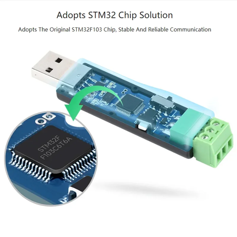 Adaptador ABLL-USB a CAN Modelo A, solución de chip STM32, múltiples modos de trabajo, compatible con múltiples sistemas