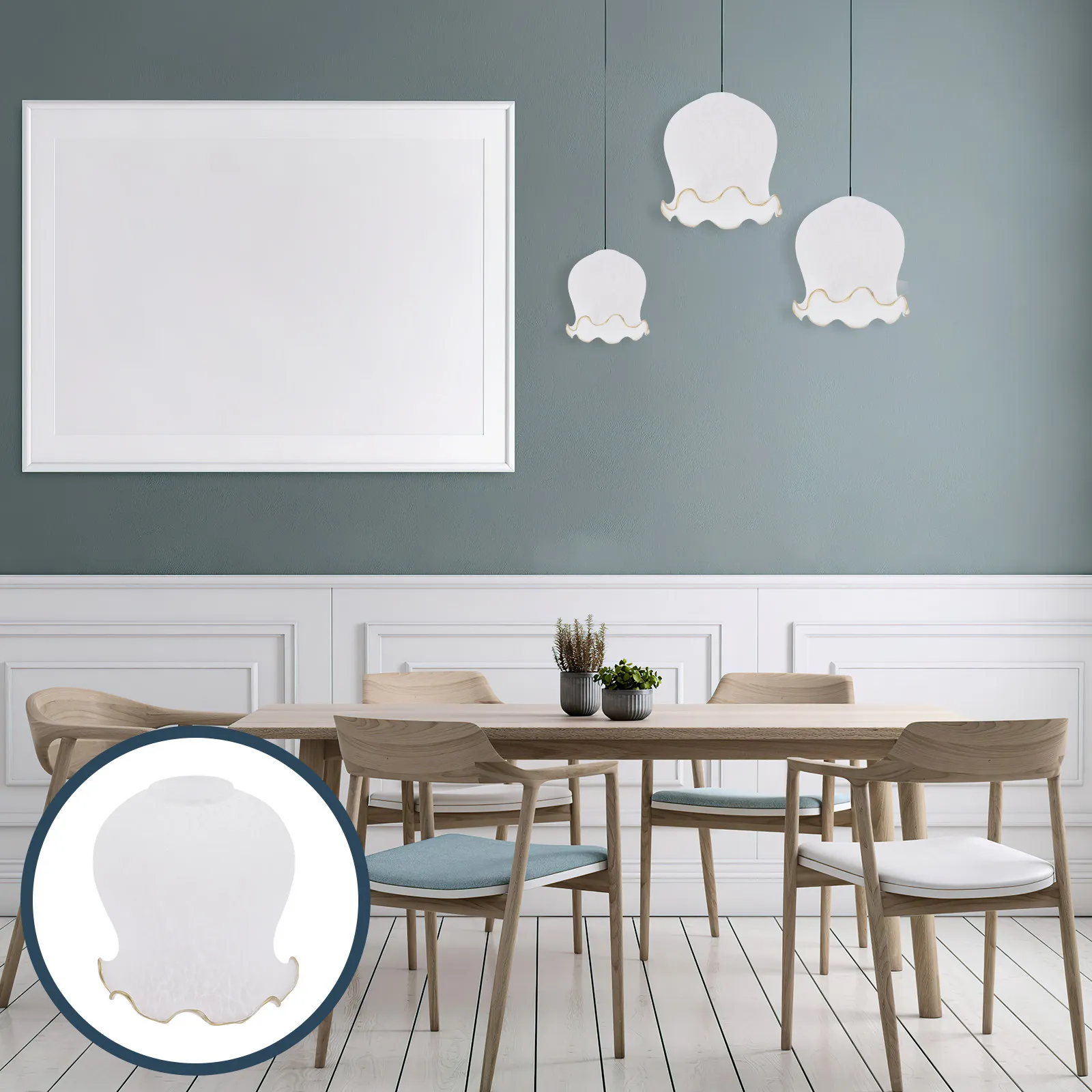 

Стильный стеклянный плафон с цветочным узором для подвесных, потолочных и настенных светильников, матовый рассеиватель света, теплый декоративный атмосферный свет