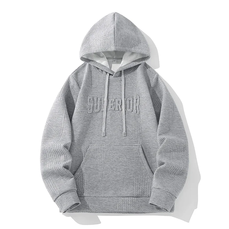 

New Fashion Men's Hoodie Casual Hoodies Pullovers Sweatshirts Top Solid Color Hoodies Sweatshirt Male High Quality Outwear L-8XL