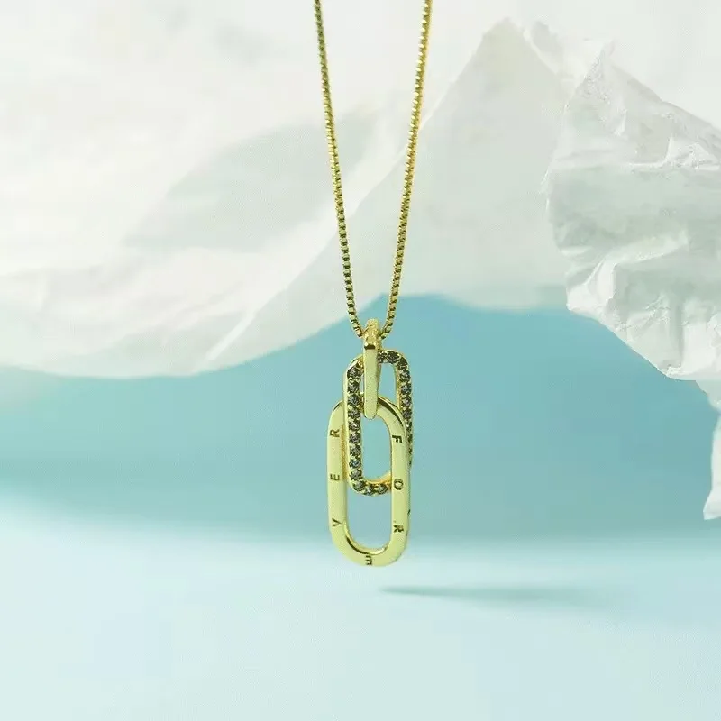 Women's 925 Silver Geometric Pendant Choker, Modern Style