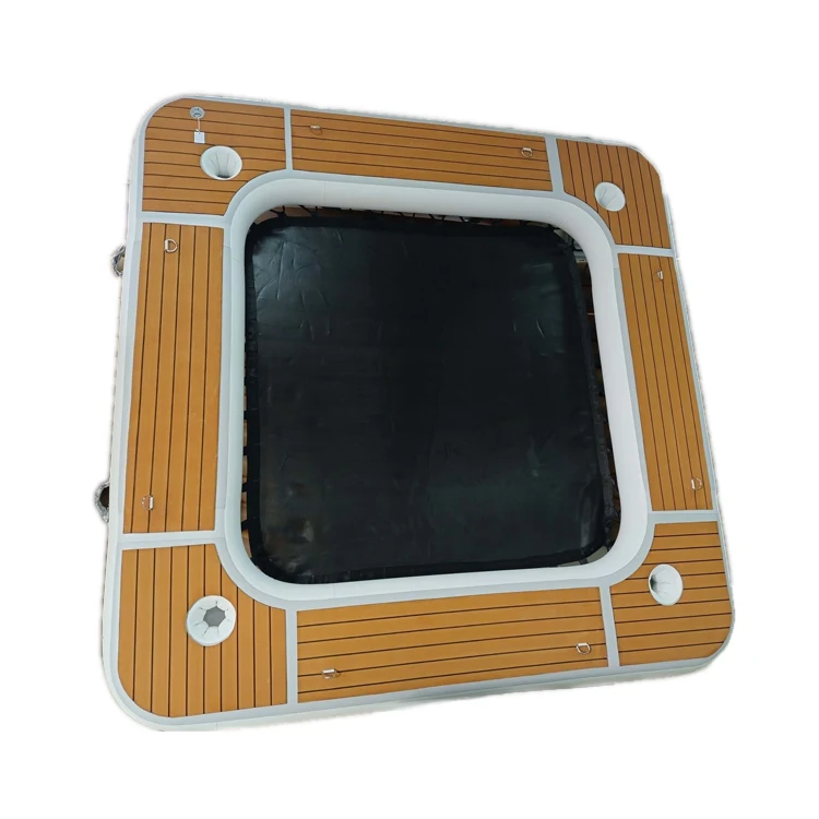 Portable Inflatable Yacht Pool Swimming Pool Ocean Floating Pool with Net