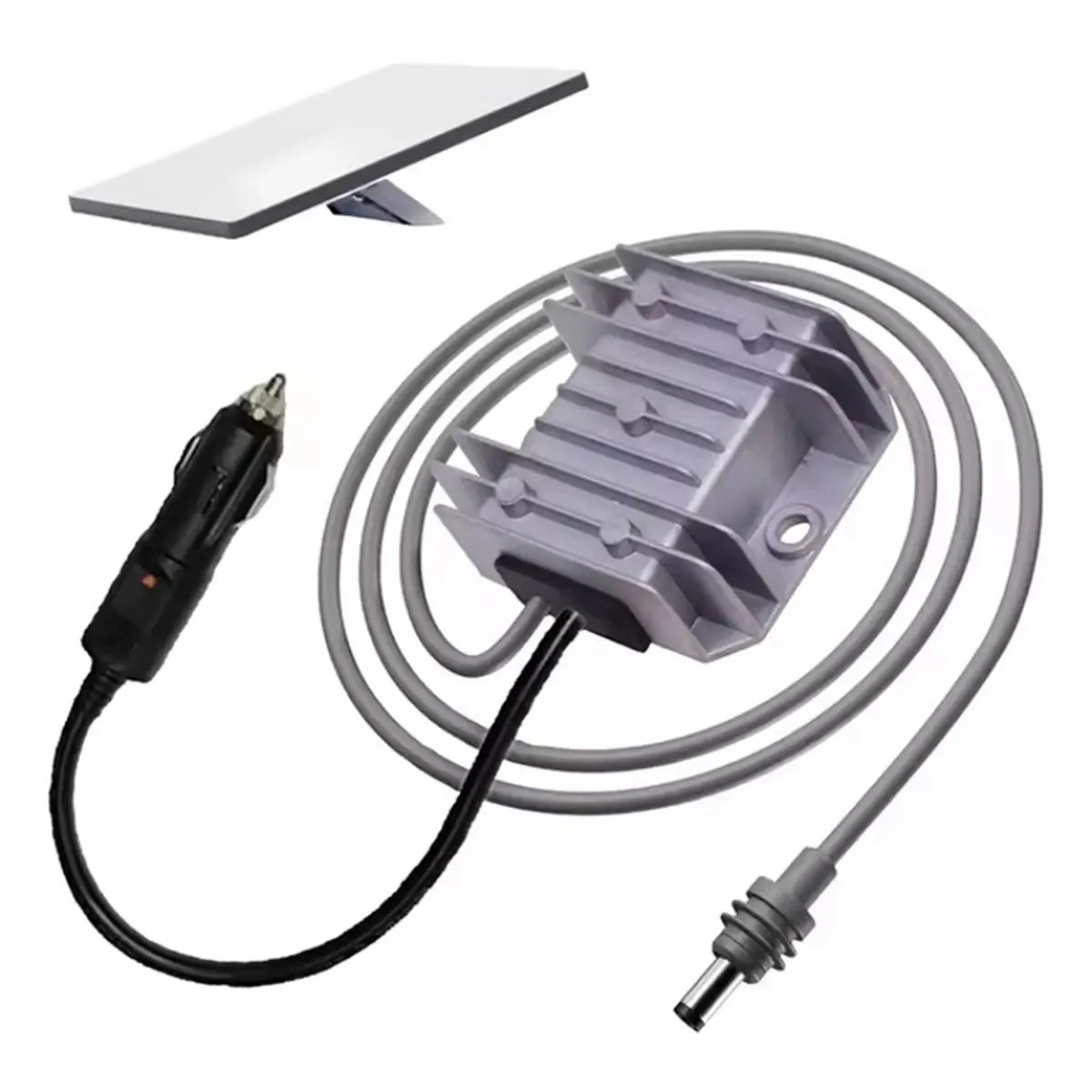 ABQE 105W DC-DC Converter 12V/24V to 30V 3.5A Adapter 5-Meter DC Cable for Starlink Mini Car and Home Use