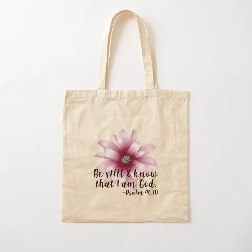 "كن ثابتًا واعلم أنني الله" مزمور 46:10 حقيبة حمل لطيفة وحقائب هدايا وحقيبة نسائية