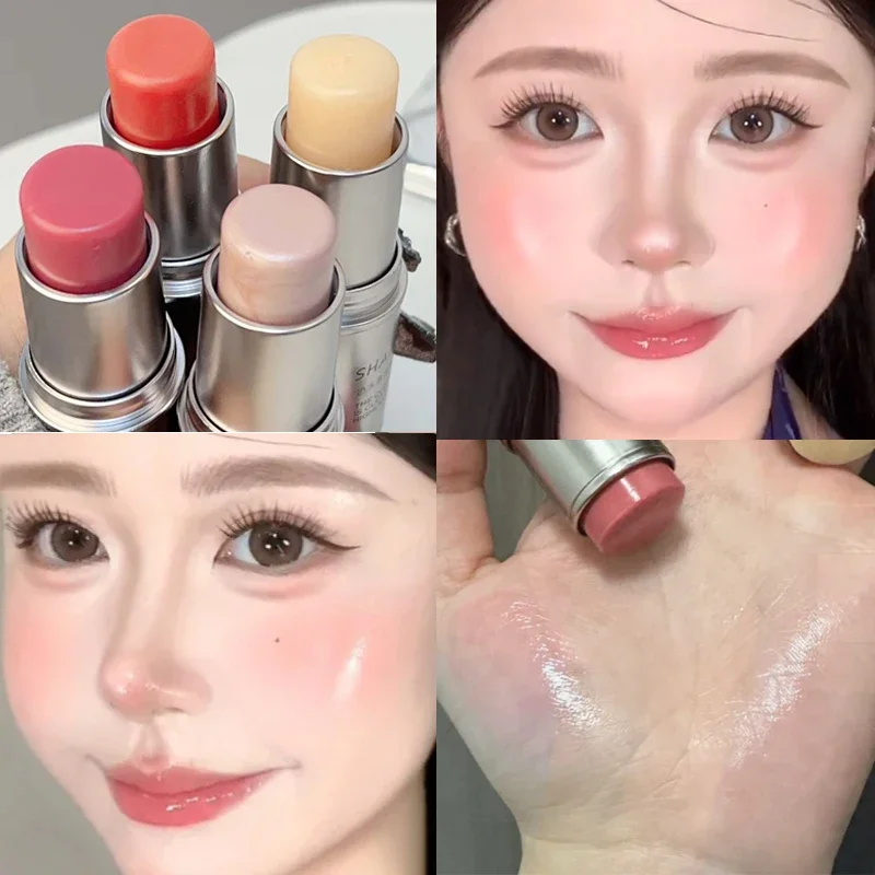 Waterproof Highlighter Stick Lasting Moisturizing Brighten Contouring Natural Water Light Clear Shimmer Highlighter Blush Cream