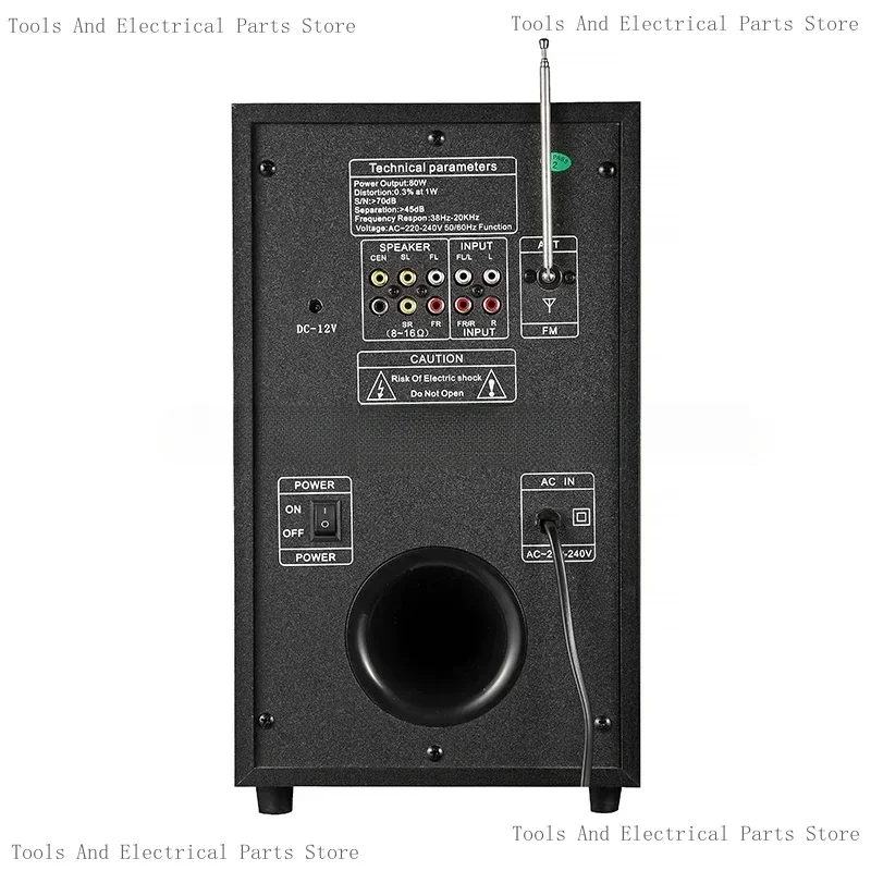 High Glass Bass Hifi Surround Sound 5.1 Speaker TG-1005 5.1 Channel Home Theater Systems