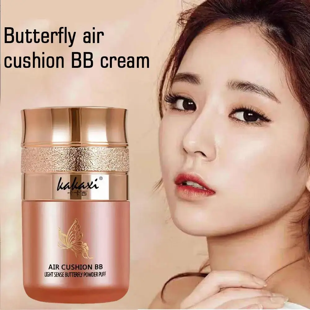 Air Cushion BB Cream Beauty Foundation Cream Concealer Cosmetic Face Makeup Butterfly Moisturizing Isolation Cushion Air V1R4