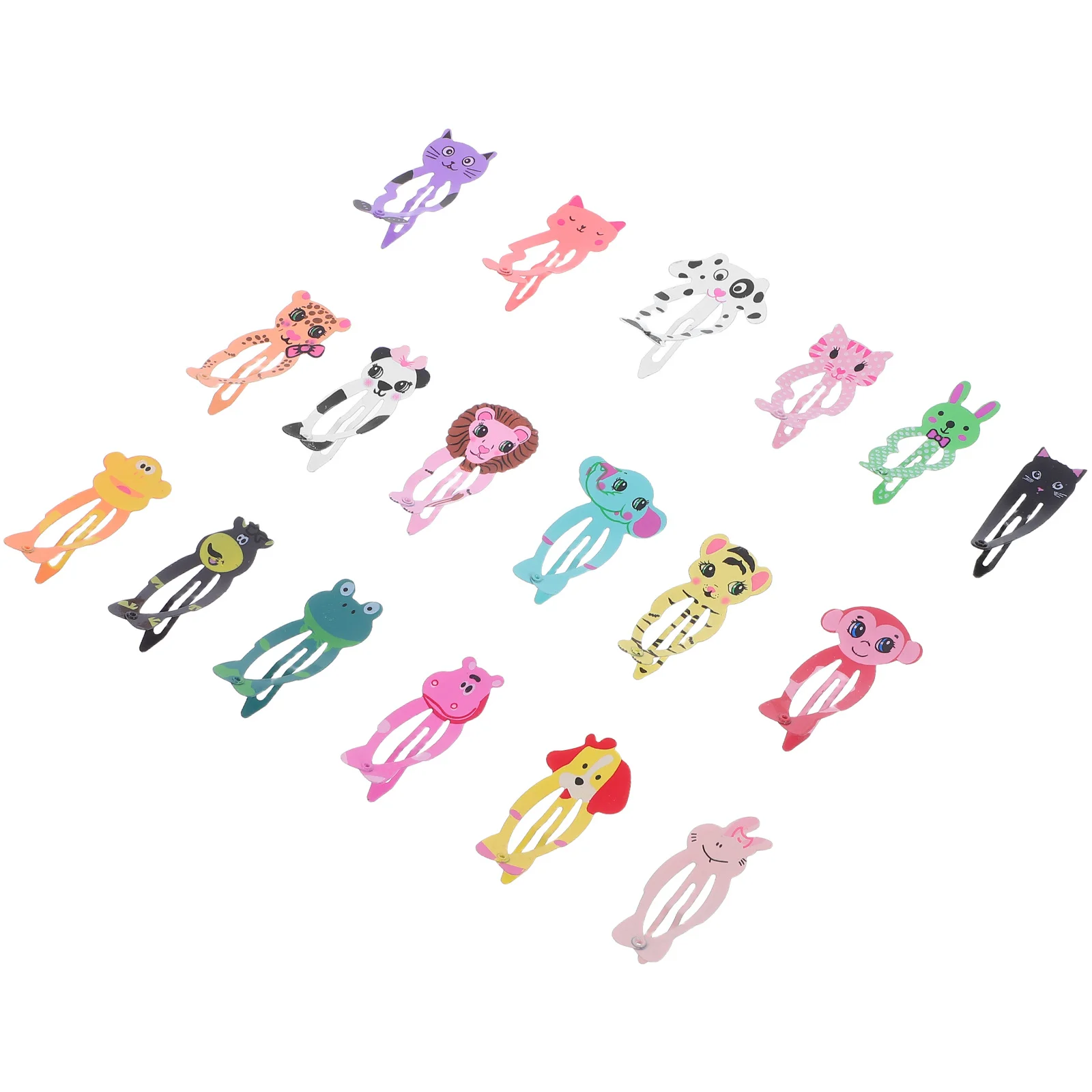 18 pezzi set di fermagli per capelli animali modello classico accessori per capelli forcina per bambini forcina per ragazze bambini forcina per bambini