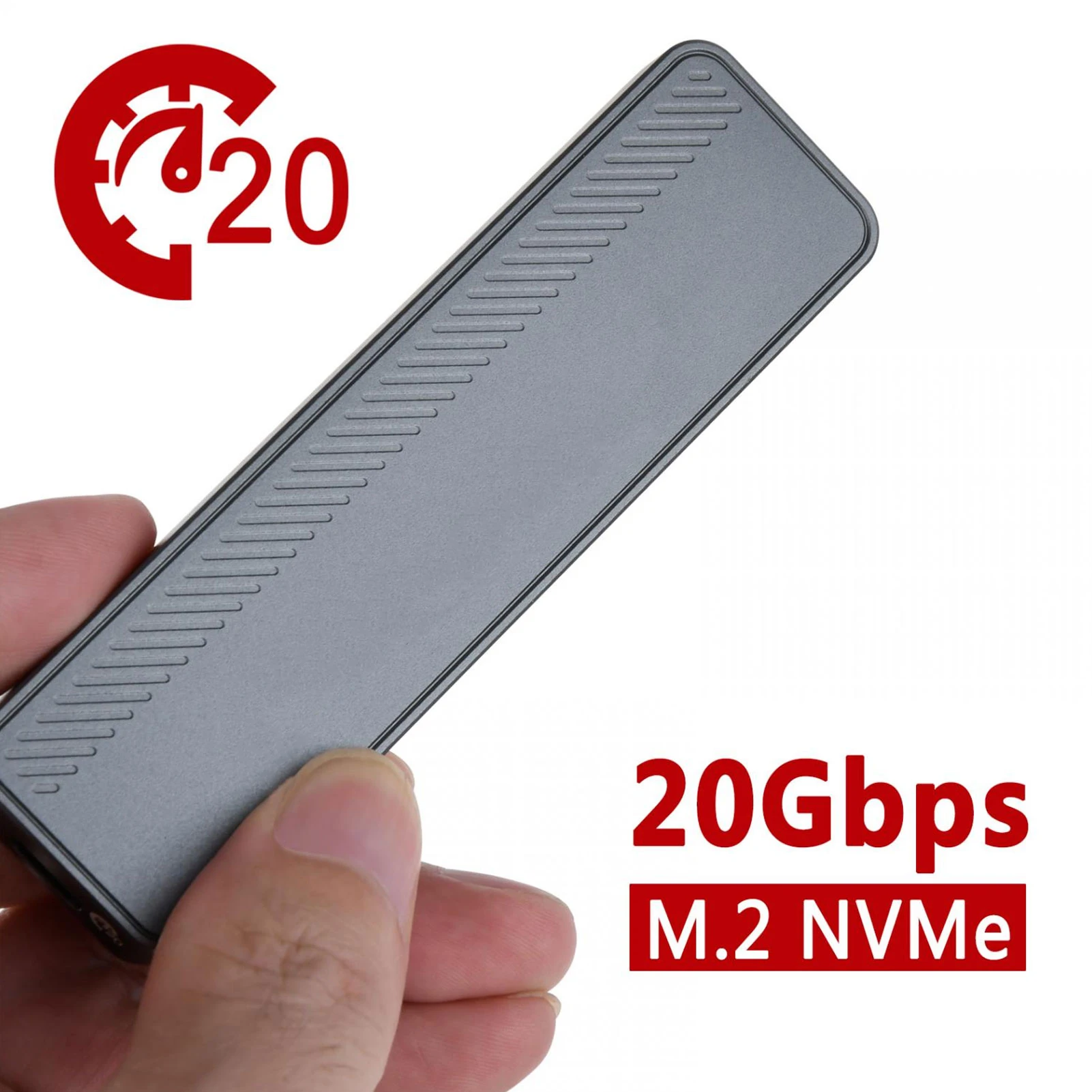 

Корпус M.2 NVMe SSD USB 3,2 GEN 2 Type C корпус SSD широко совместимый 20 Гбит/с высокоскоростной алюминиевый сплав для ПК ТВ маршрутизатора