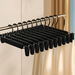 5/10PCS Pants Hanger Adjustable Clips Space Saving Anti-Slip Metal Rack Women's Skirt Clothes Organizer Socks Lingerie Racks